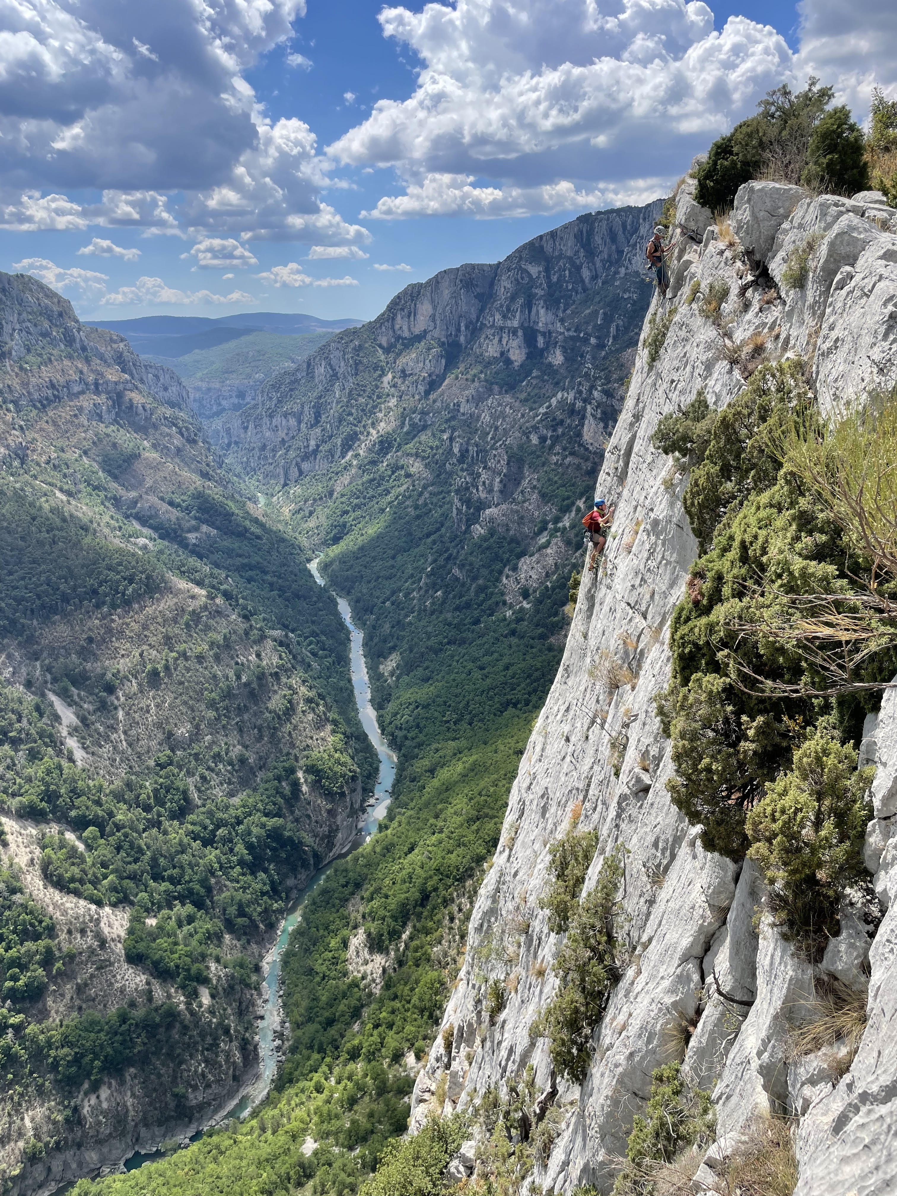 Photo Climbing training courses in the Verdon Gorges