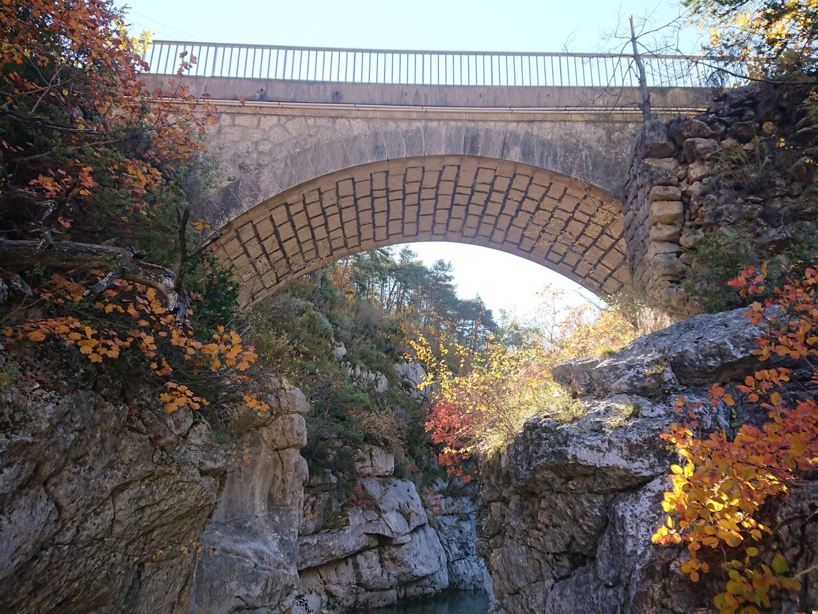 Vue de dessous - Pont de L'evescat
